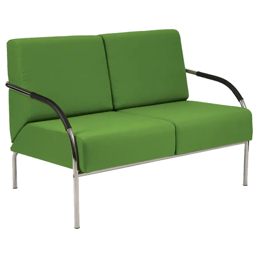 SPA 2 chrom, látka BONDAI BN13 (7048) - látka trávově zelená